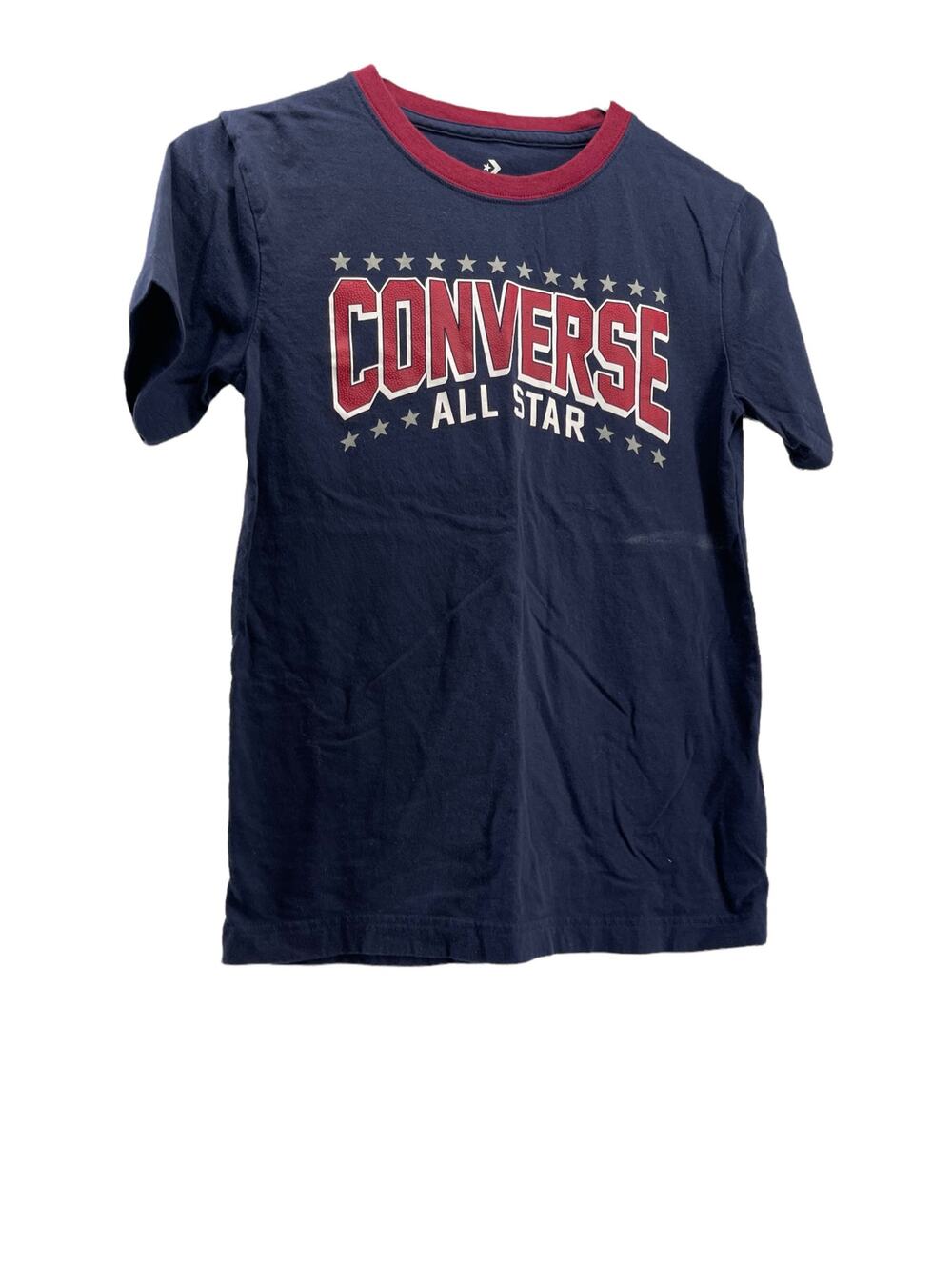 Converse All Star Bays' Blue Graphic Short Sleeve T-Shirt Size Medium 10-12